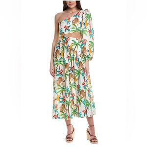Farm rio dress - tropical paradise one shoulder dress